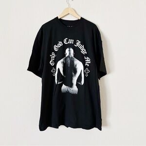 NEW Tupac Only God Can Judge Me Black Graphic T-Shirt